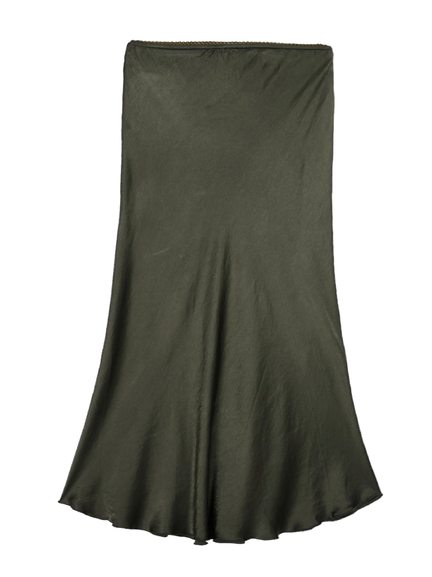 Viscose satin skirt