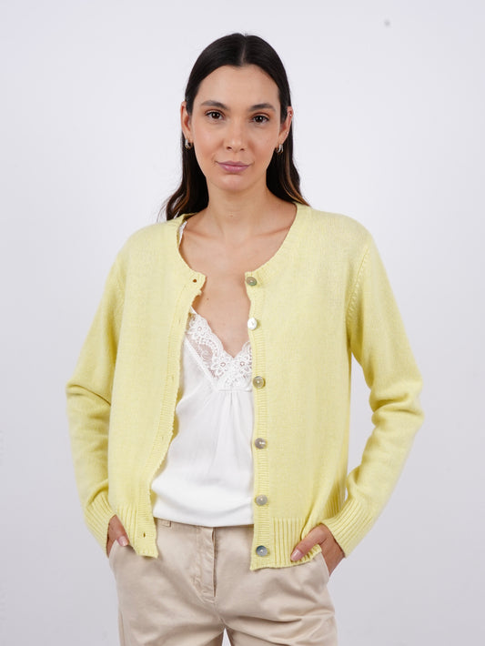 Cardigan Girocollo