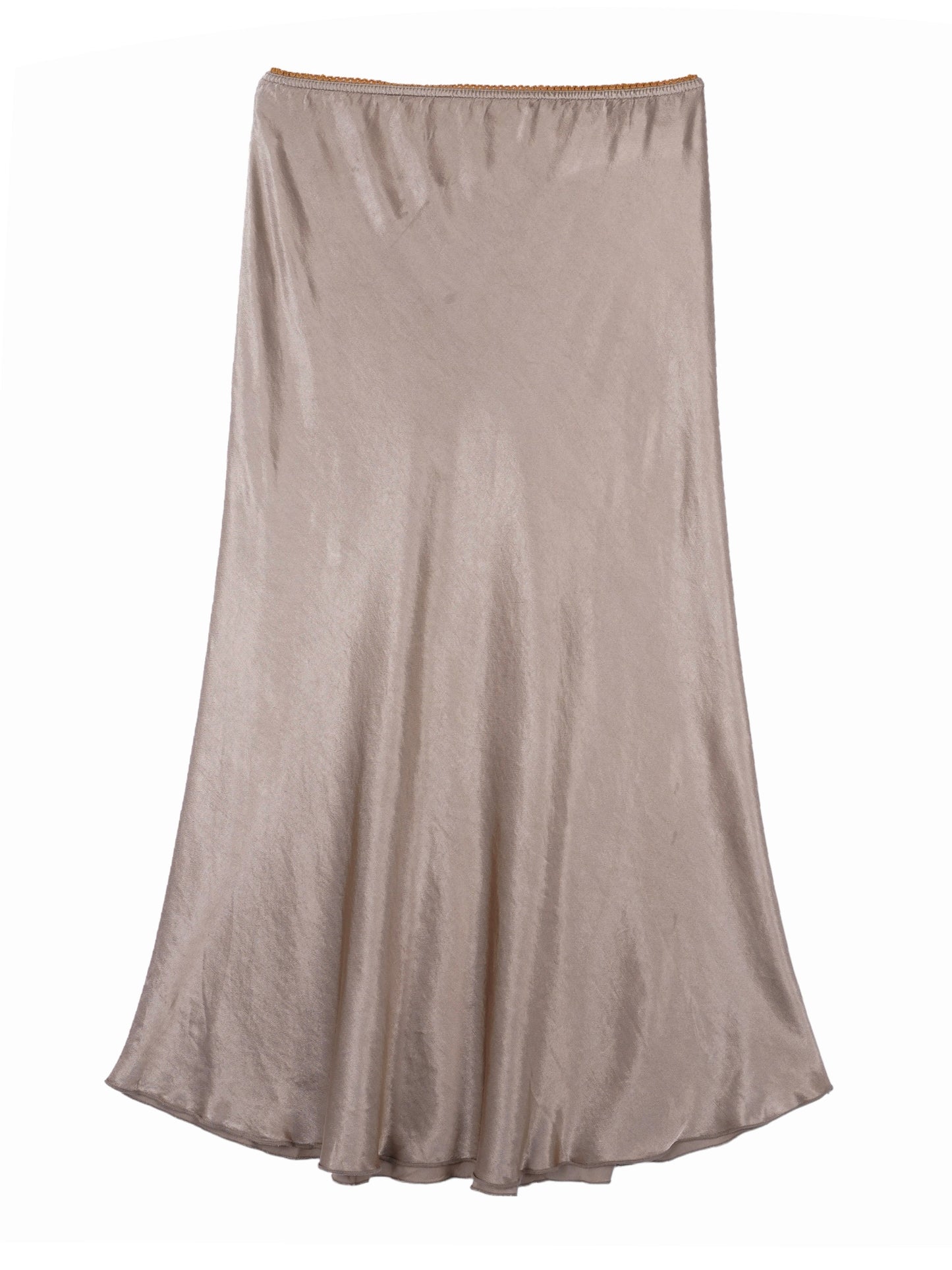 Viscose satin skirt