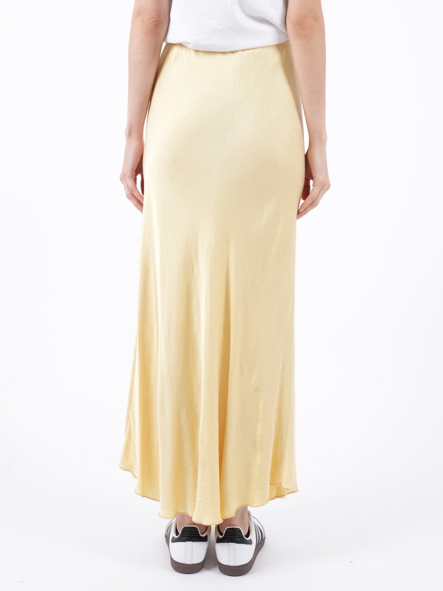 Viscose satin skirt