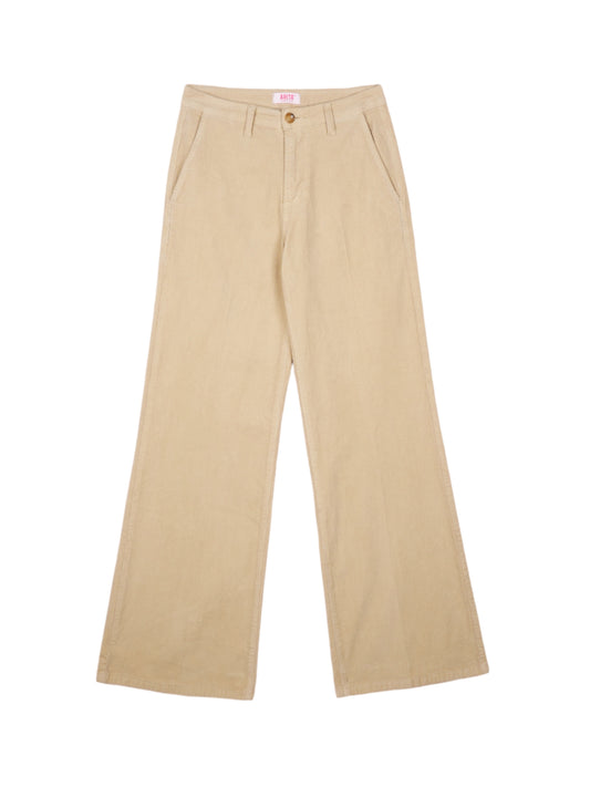 Pantalone palazzo in velluto 1000 righe