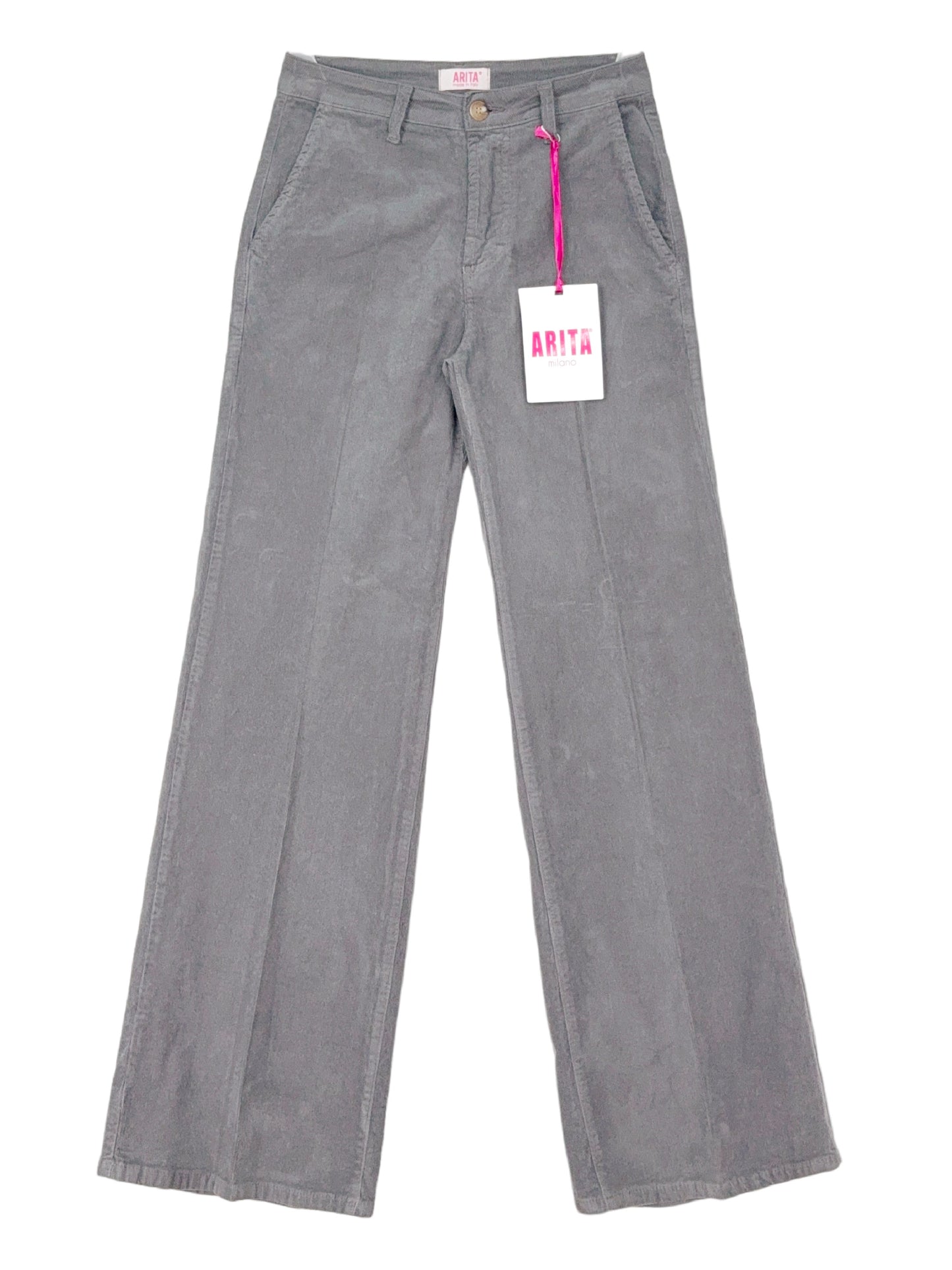 Pantalone palazzo in velluto 1000 righe