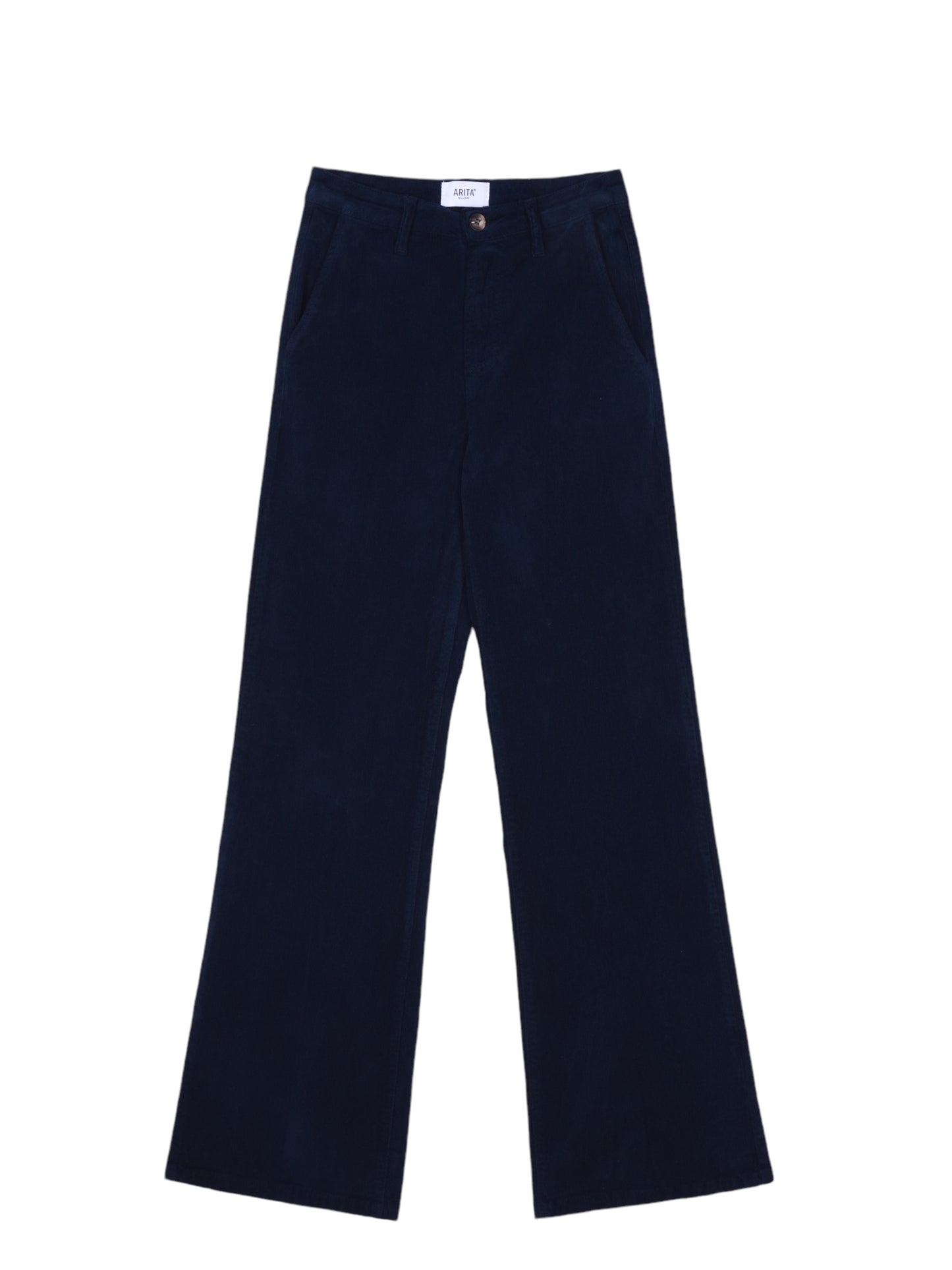 Pantalone palazzo in velluto 1000 righe