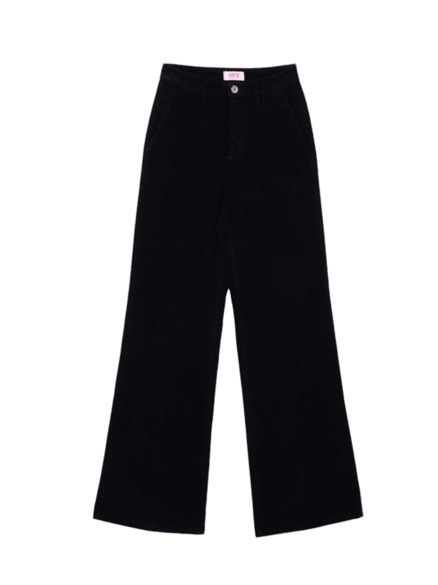 Pantalone palazzo in velluto 1000 righe