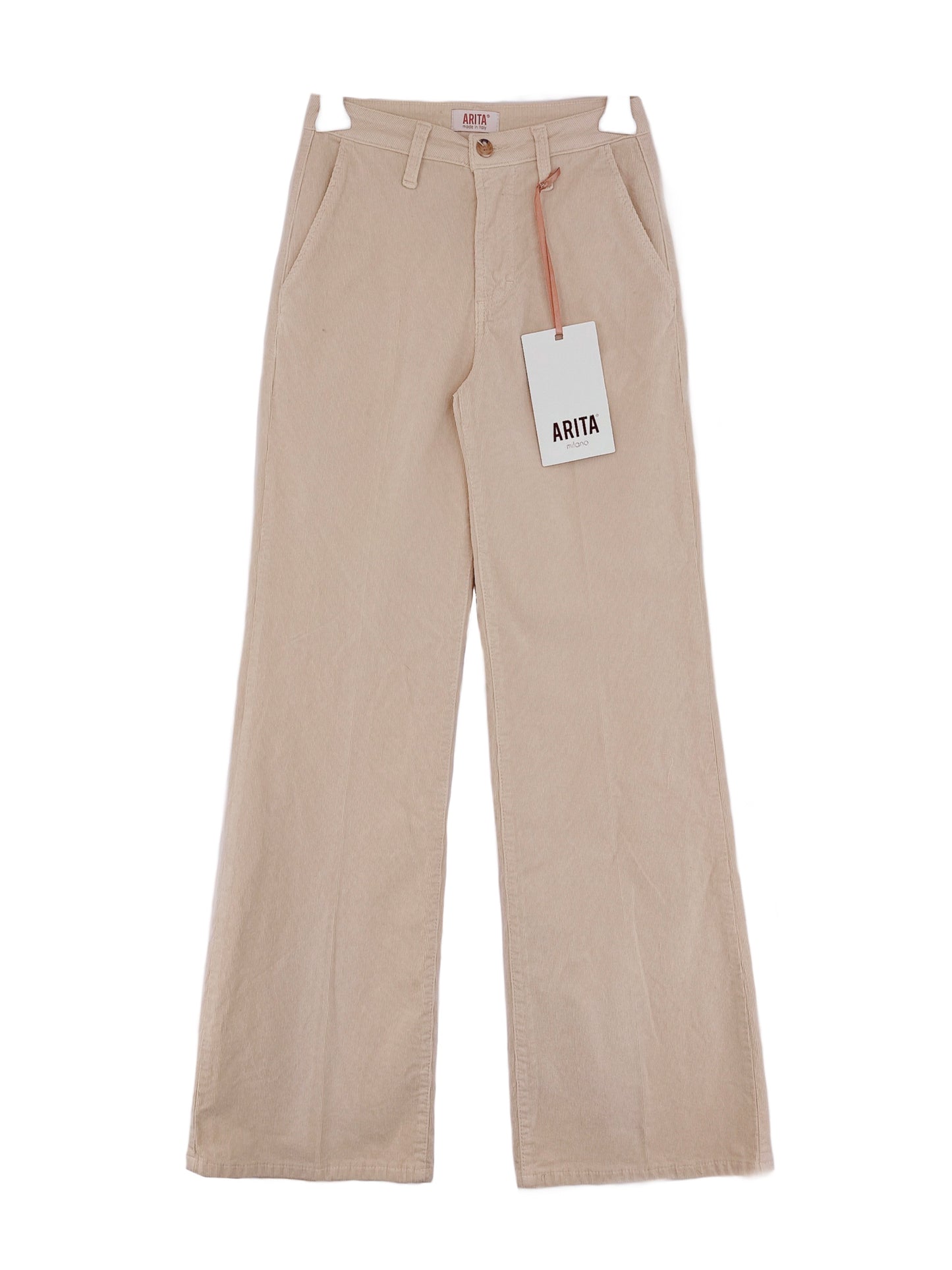 Pantalone palazzo in velluto 1000 righe