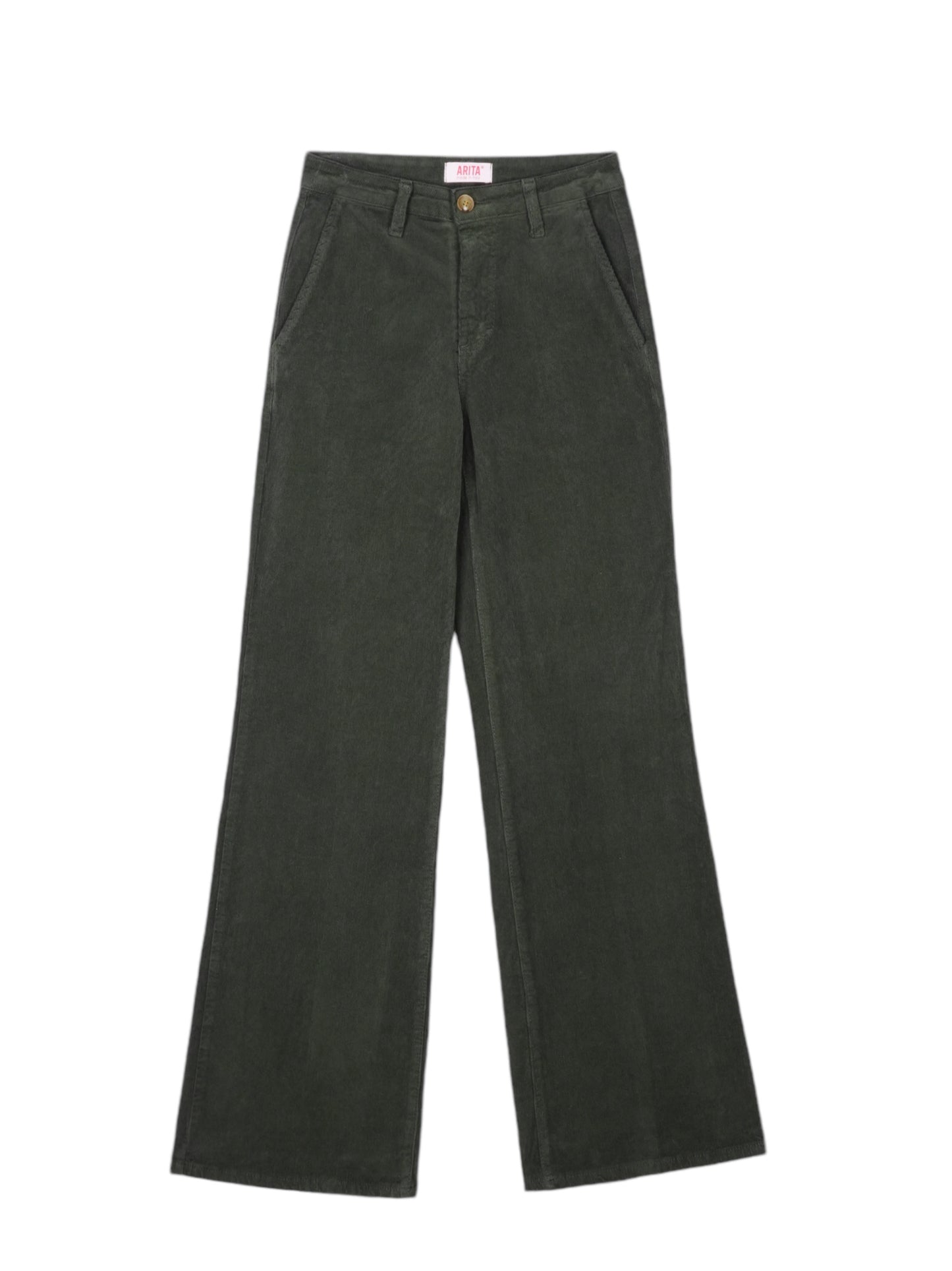 Pantalone palazzo in velluto 1000 righe