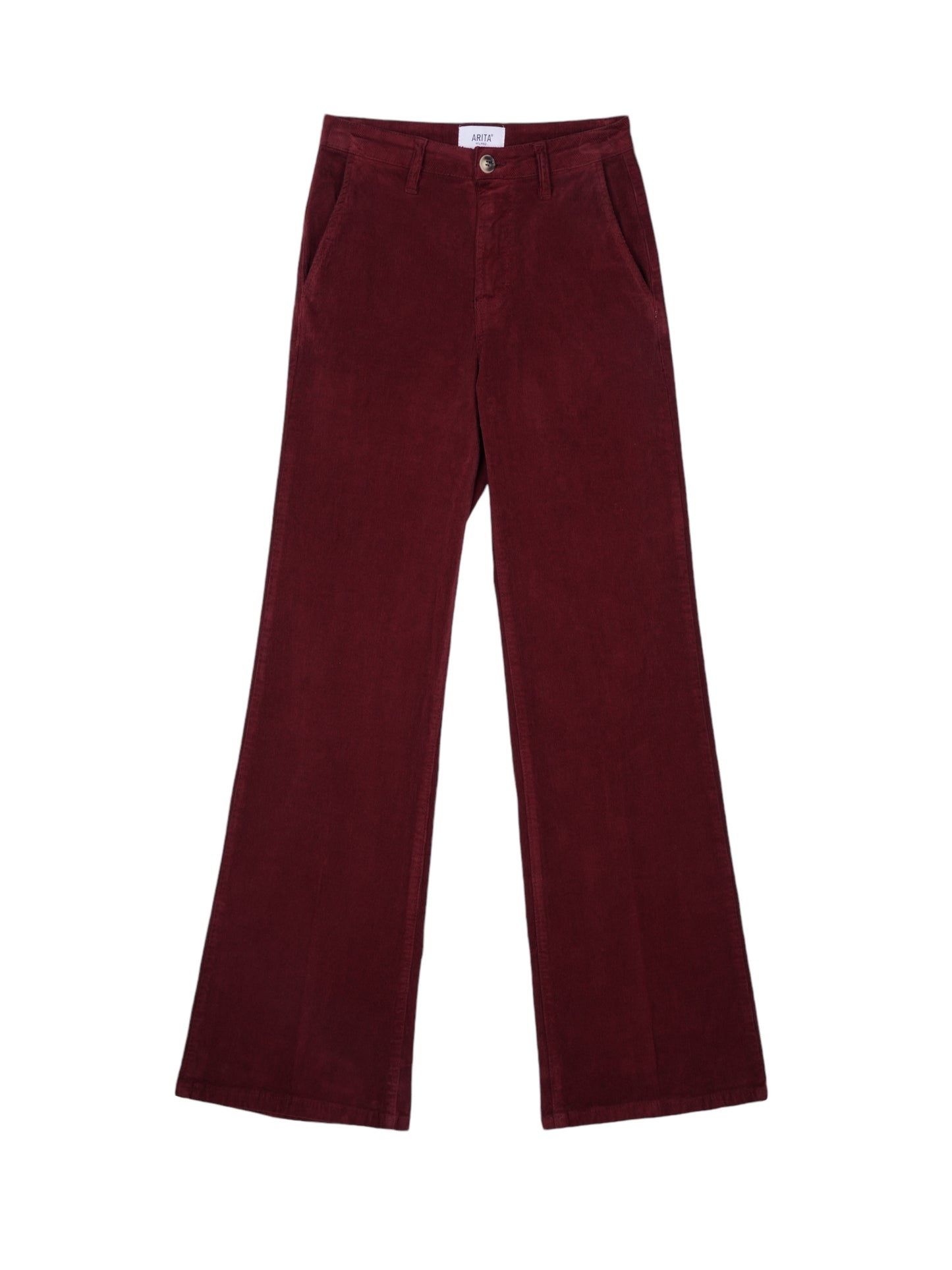 Pantalone palazzo in velluto 1000 righe