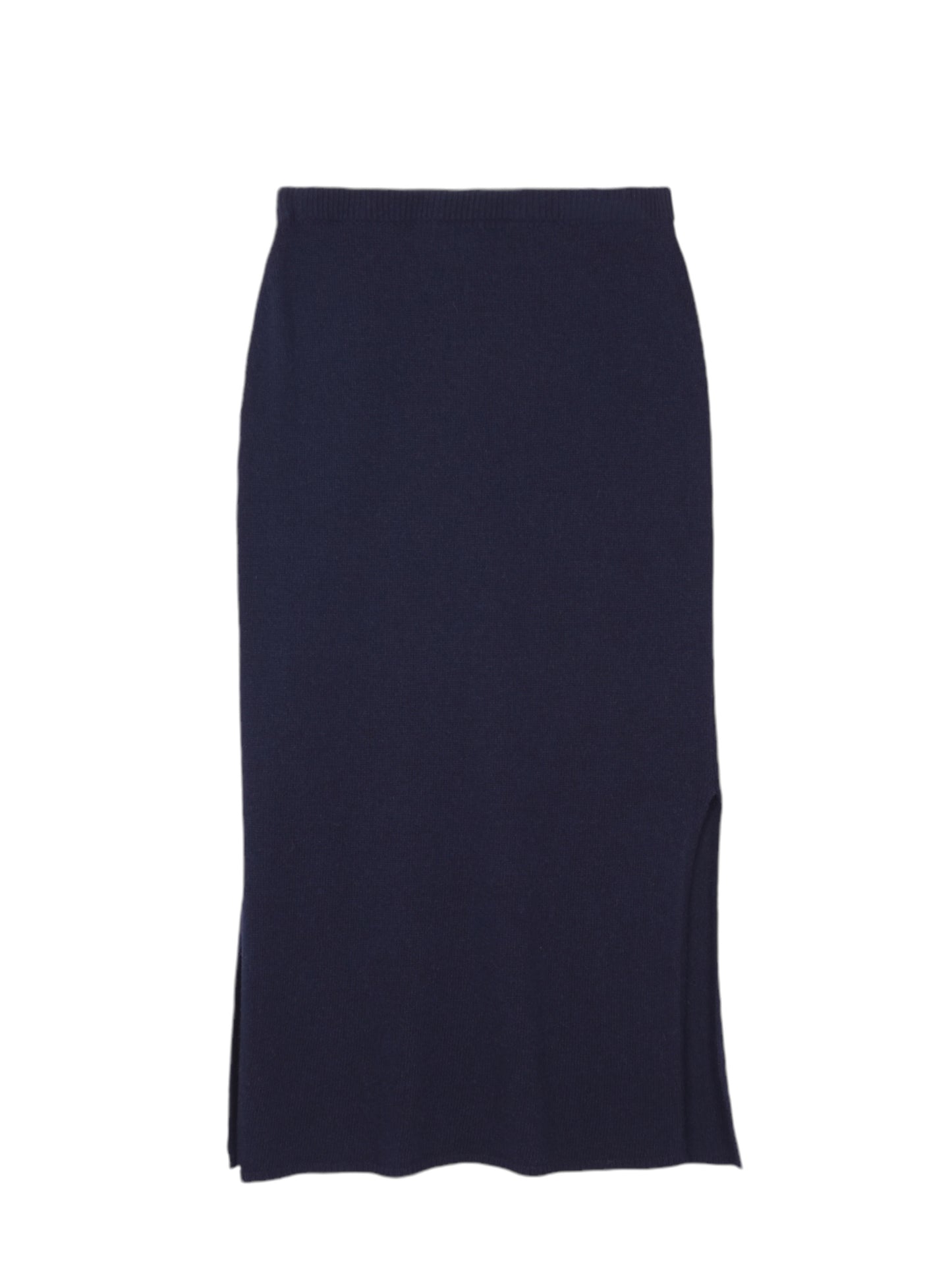 Cashmere slit skirt