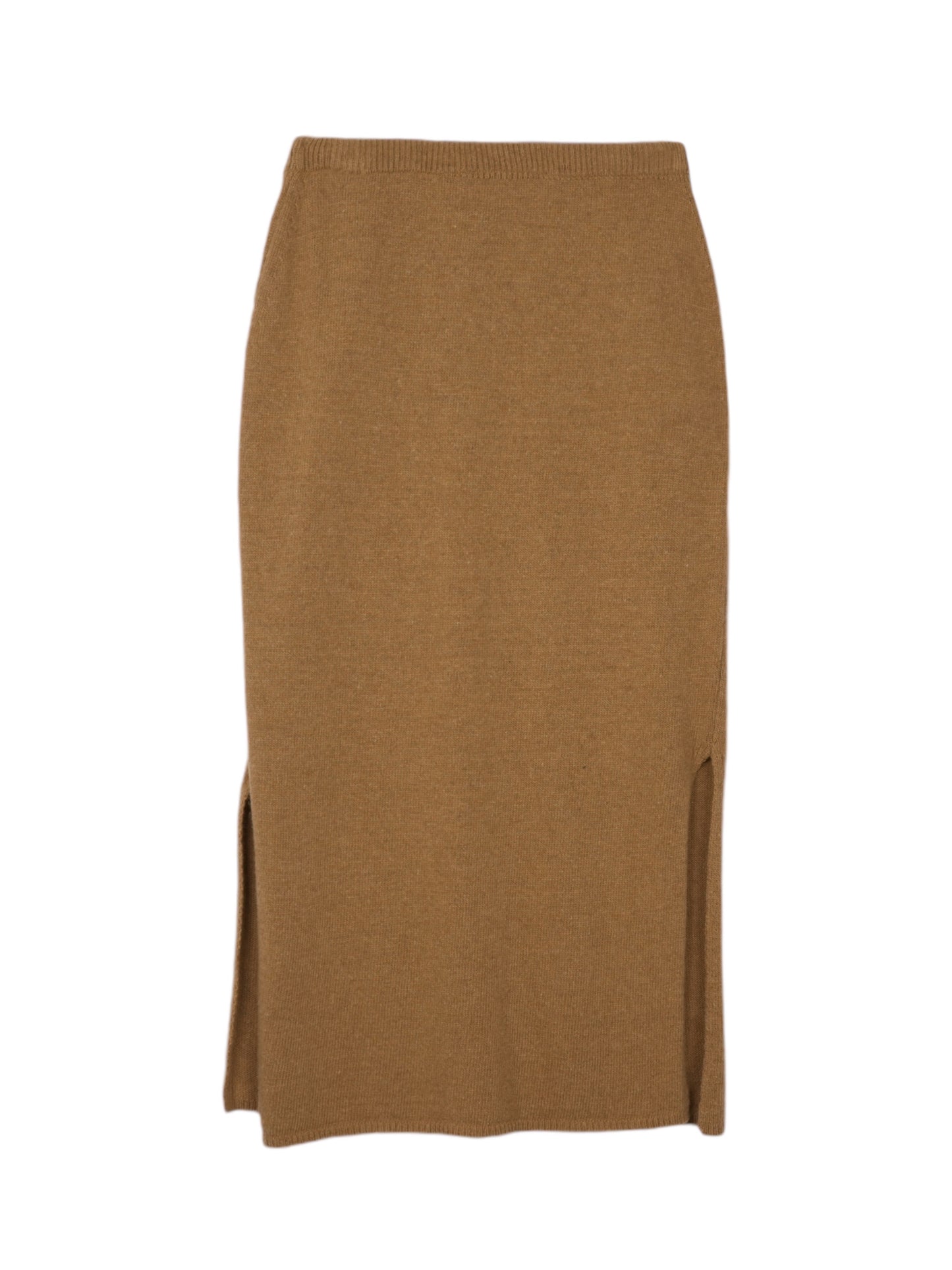 Cashmere slit skirt