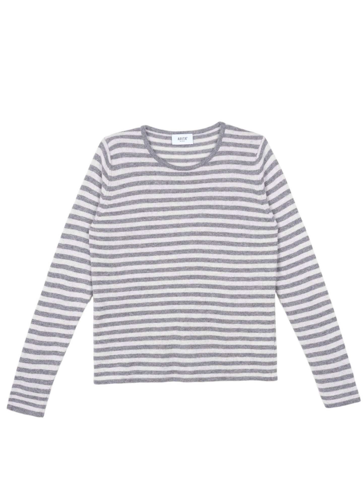 Striped crew neck sweater