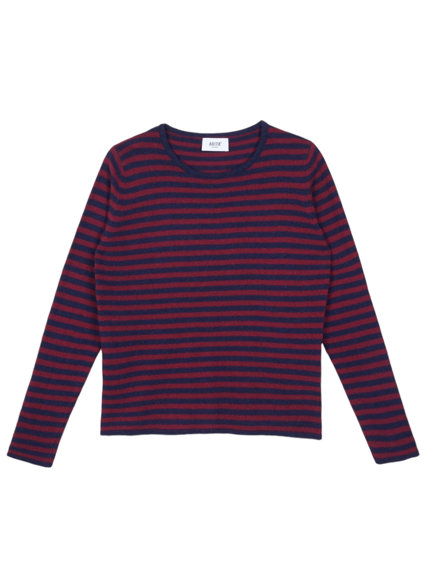 Striped crew neck sweater