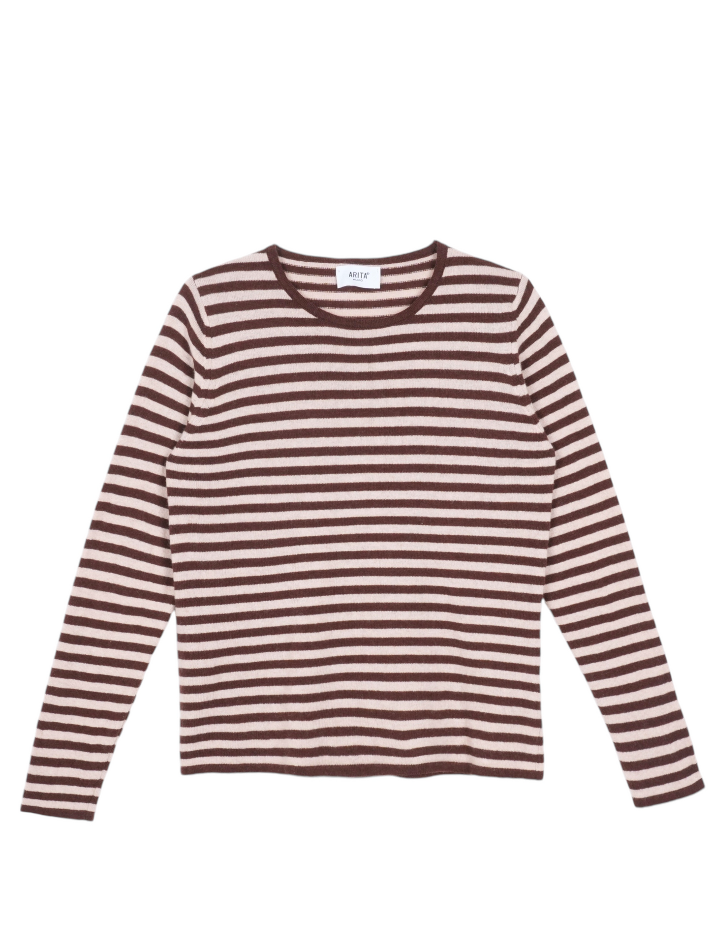 Striped crew neck sweater